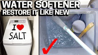 how to clean your water softener salt tank - restore it like new