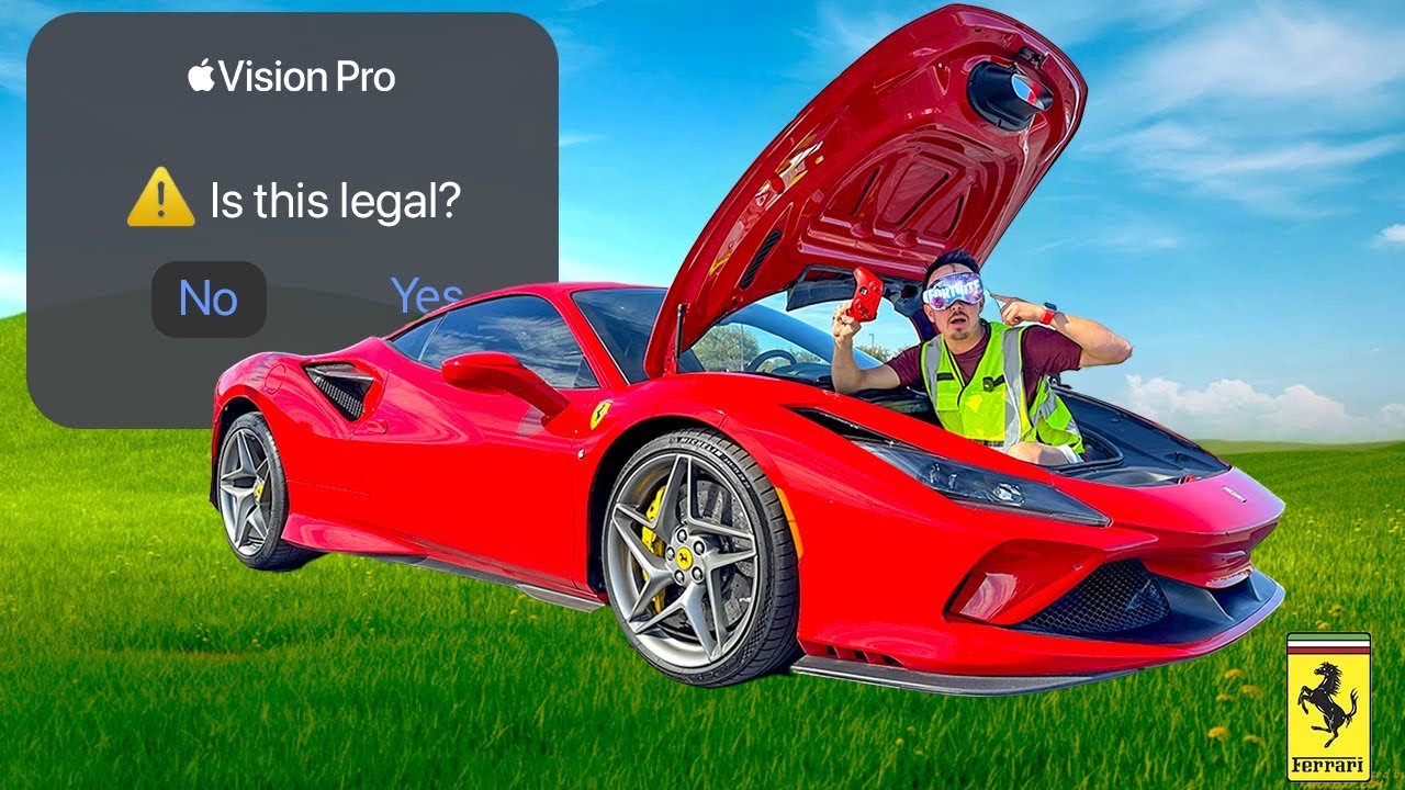 I Won Fortnite In A REAL FERRARI!