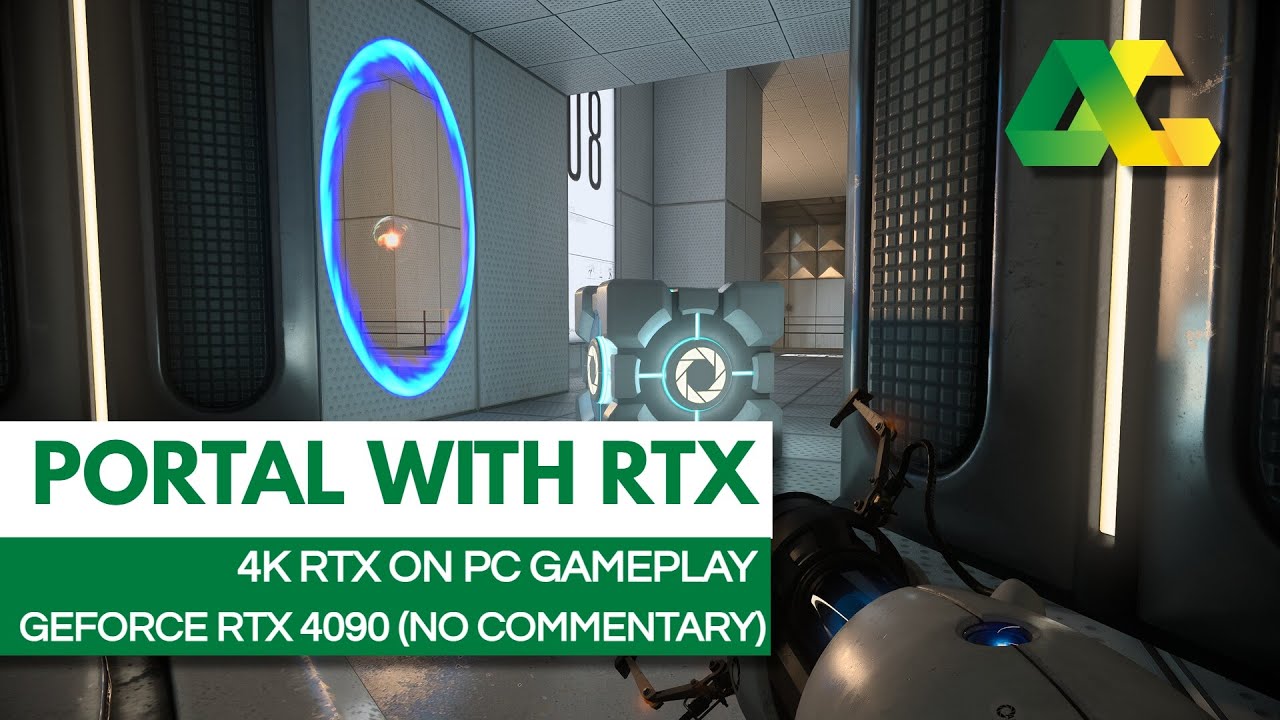 Portal with RTX - GeForce RTX 4090 Gameplay in 4K (No Commentary) - YouTube