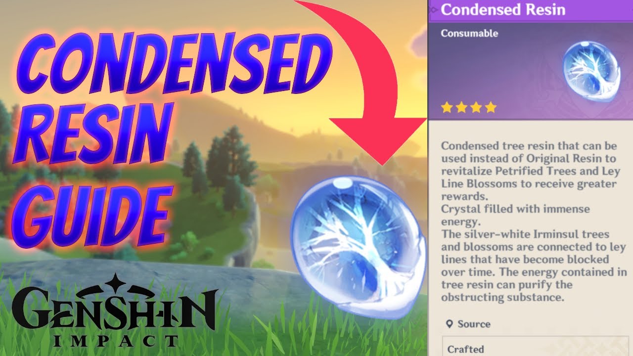 Condensed Resin Guide! How to use and craft condensed resin Genshin