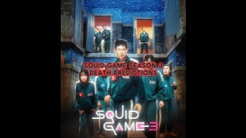 Squid game season 3 death predictions | Rebzyyx - all i want is you | #shorts