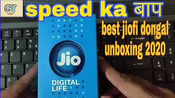 Reliance Jio Fi 3 JMR 541 : Unboxing, How To Connect, Speed Test Wifi Router & Personal Hotspot2020