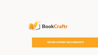 Creating a Copyright Page in BookCraftr