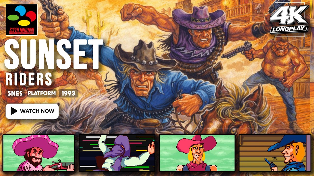 [SNES Longplay] Sunset Riders | Full Game Walkthrough | 4K - YouTube