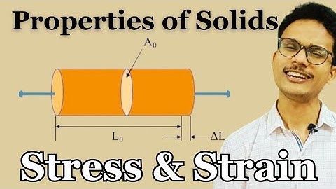 Mechanical Properties of Solids: Stress & Strain | Modulus of Elasticity | Hooke