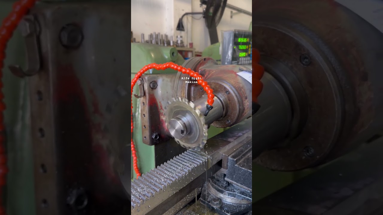 Manuel freze de 2 metre kremayer dişli imalatı 