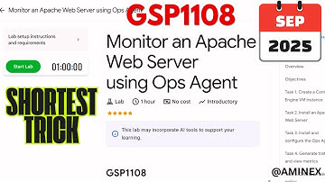 [NEW 2025] Monitor Apache Web Server with Ops Agent | #GSP1108 | #qwiklabs | #arcade 🔍📊