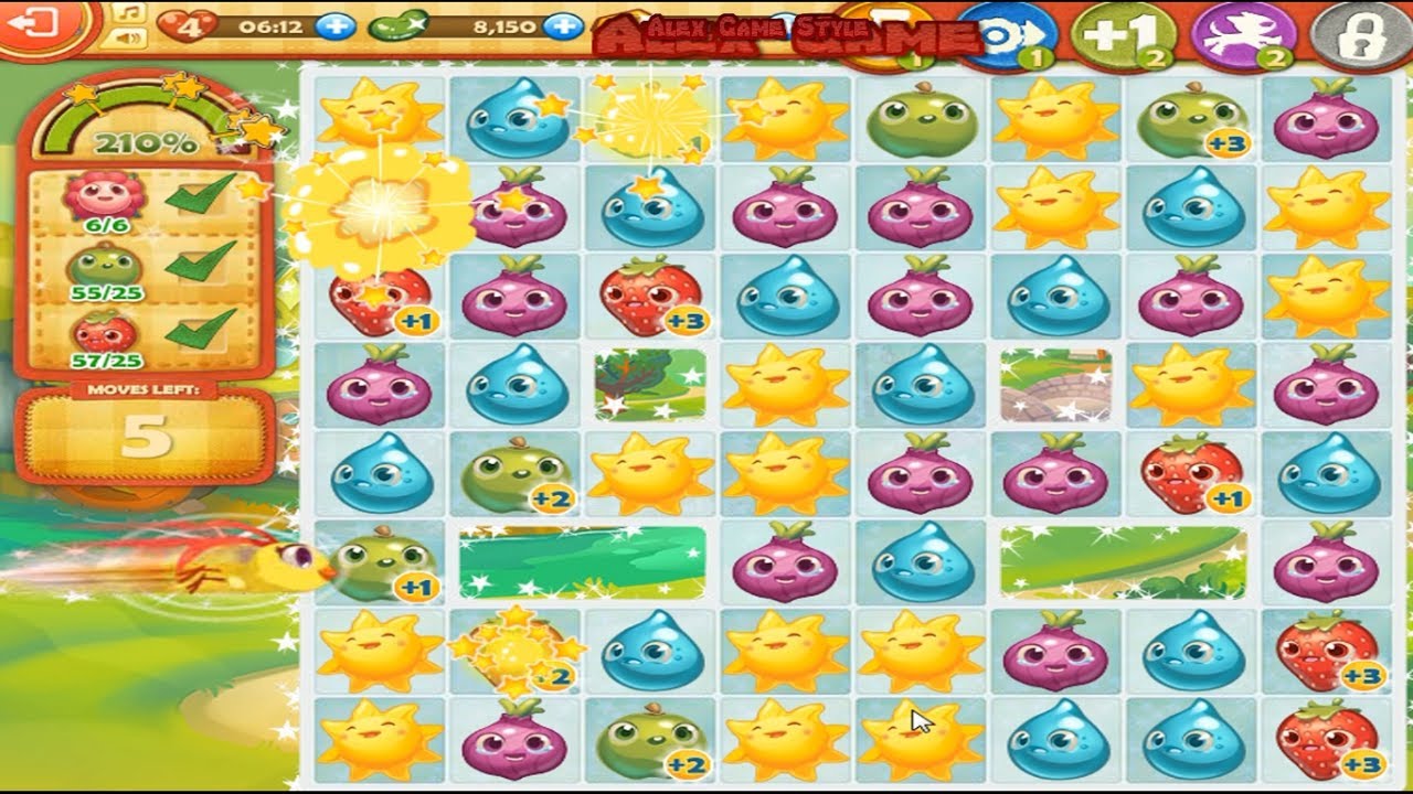 Farm Heroes Saga Level 25 Only 3 StarS