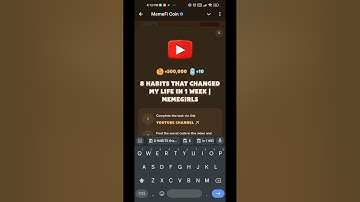 Memfi code 8 Habits that changed my life in 1 Week Memefi video code  | memegirls code | 24 August