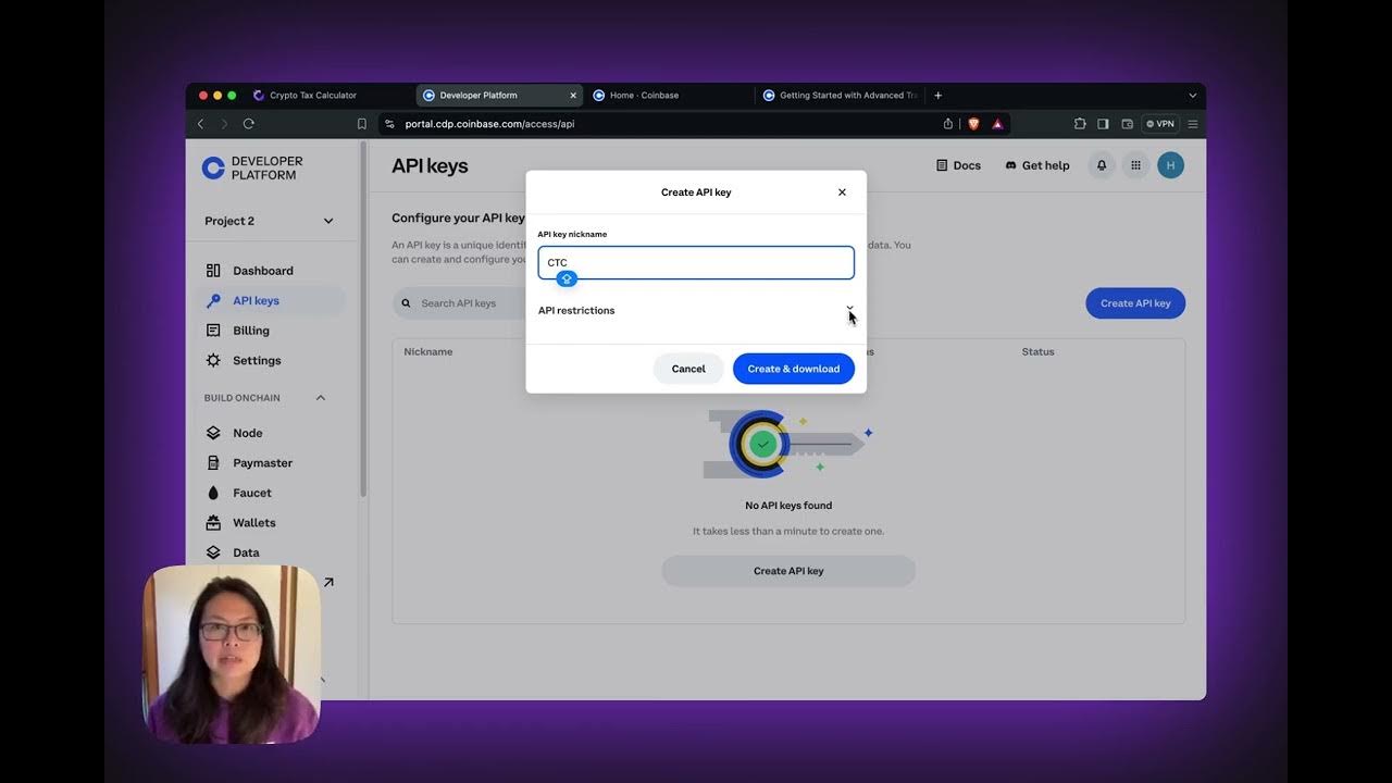 How to import your Coinbase API into Crypto Tax Calculator - YouTube