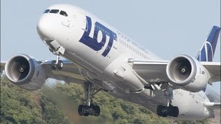 *RARE* LOT Boeing 787-8 Dreamliner Landing & Takeoff at Edinburgh Airport FULL HD