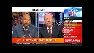 Pardon the Interruption 12\/12\/2017 - Is Brown the MVP Favorite?