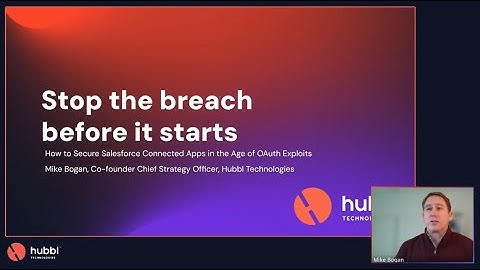Stop the Breach Webinar | Connected Apps Security
