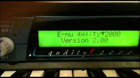 E-MU AUDITY 2000 stock ROM preset démo