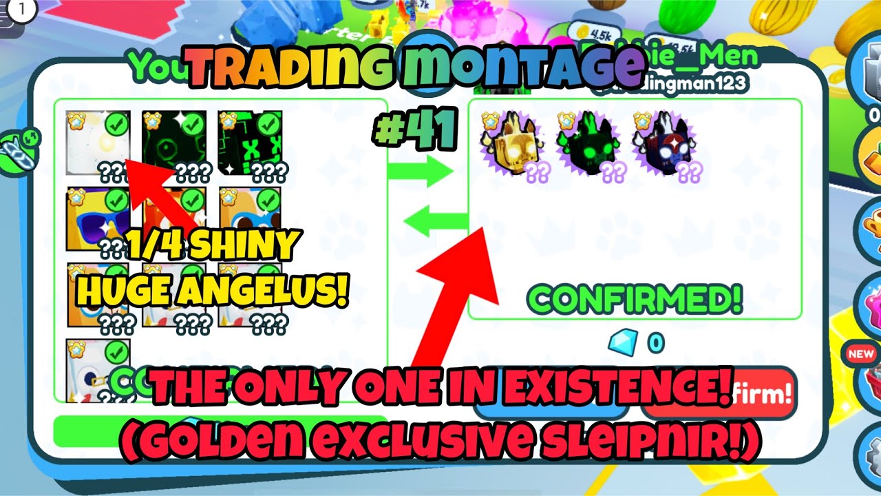 1/1 EXCLUSIVE GOLDEN SLEIPNIR! TRADING AWAY MY FINAL SHINY HUGE ANGELUS ...