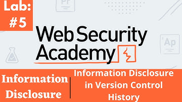 Information Disclosure in Version Control History | Web Security Academy (Audio)