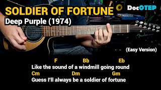 Soldier Of Fortune - Deep Purple (Easy Guitar Chords Tutorial with Lyrics)