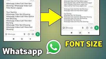 Whatsapp Font Size Change | Whatsapp Letter Size Change | Whatsapp Ka Font Size Kaise Badhaye