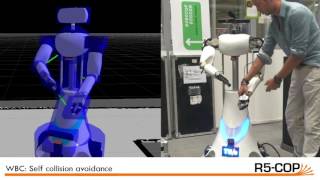 Reactive collision avoidance with the AMIGO robot