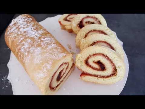 recette-de-gâteau-roulé-à-la-confiture-|-cooking-with-me