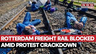 Rotterdam Erupts: Pro-Palestine Activists Paralyse Freight Rail Line As Police Drag Arrests
