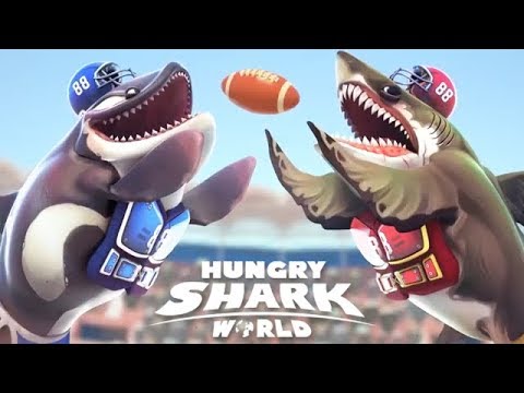 MEGALODON vs KILLER WHALE SHARK FOOTBALL (HUNGRY SHARK WORLD) - YouTube