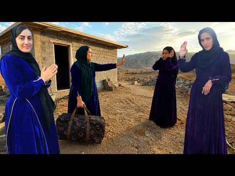 The bitter moment of separation between two close friends: Zahra's farewell to Fatemeh