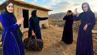The bitter moment of separation between two close friends: Zahra's farewell to Fatemeh