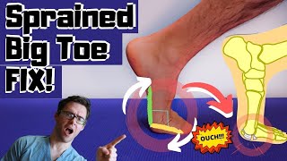 BEST Sprained Big Toe Joint Treatment [Turf Toe Treatment & Exercises]