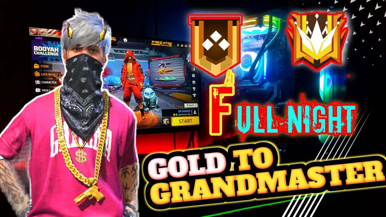 Gold to Grandmaster push | | free fire live 😎🔥- Garena Free Fire ...