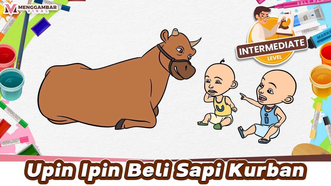 Upin Ipin Beli Sapi Kurban | Sepi menangis upin dan ipin sedih ...