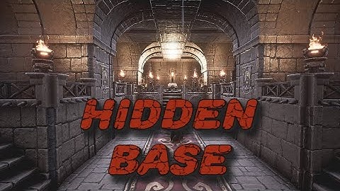 How To Build A Hidden Base [ timelapse ] - Conan Exiles Age Of Sorcery