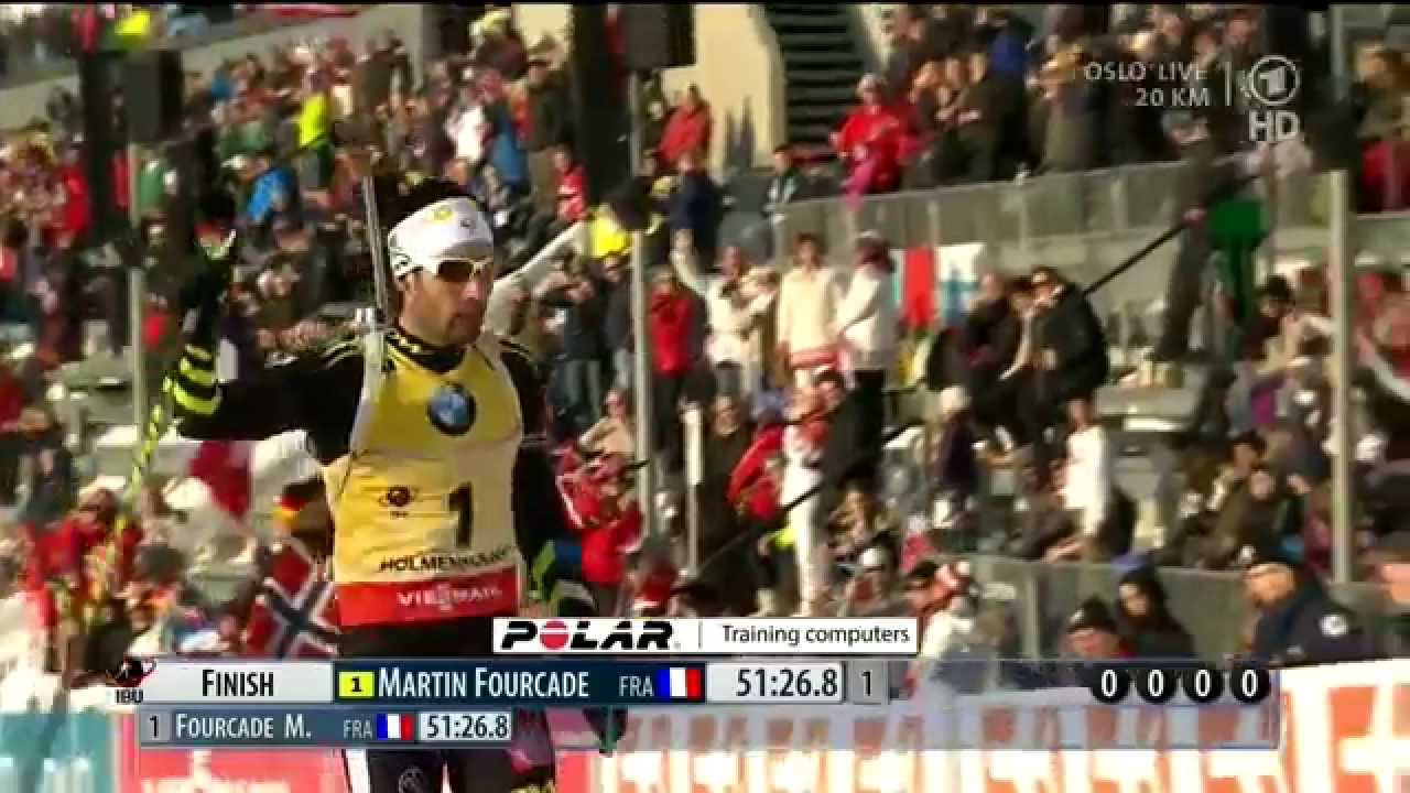 Martin Fourcade 1.Platz 20 km Individual Oslo 2015