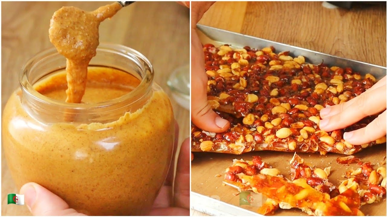 recette de praliné cacahuètes | براليني بالكاوكاو الفول السوداني