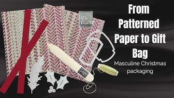 Masculine Christmas Gift Bags for the Guys on Your List