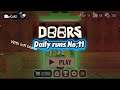 Doors daily runs NO.11 with lofi beats