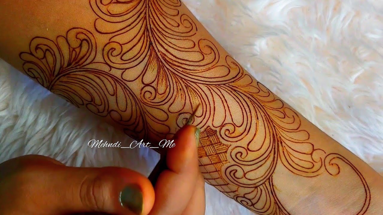 New Mehndi Pattern Step By Step | Unique Style Mehndi | Indo Western Design | Mehndi Art Me