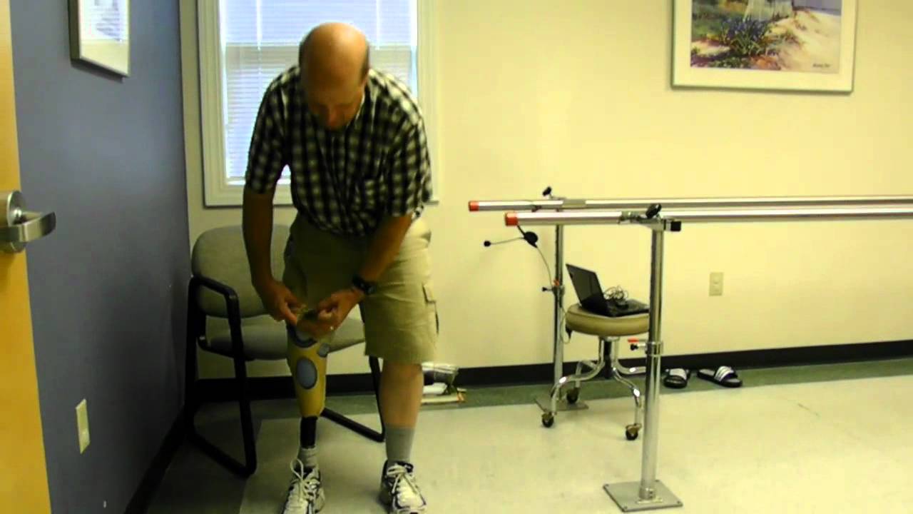 G.R.E. O&P Patient Shows How a Prosthetic Leg Works YouTube