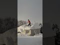 がっつり 物置の雪下ろし１🌈 remove snow from shed 1