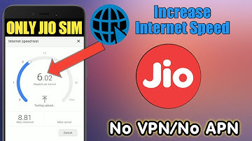 HOW TO INCREASE JIO INTERNET SPEED || INTERNET SPEED TRICK