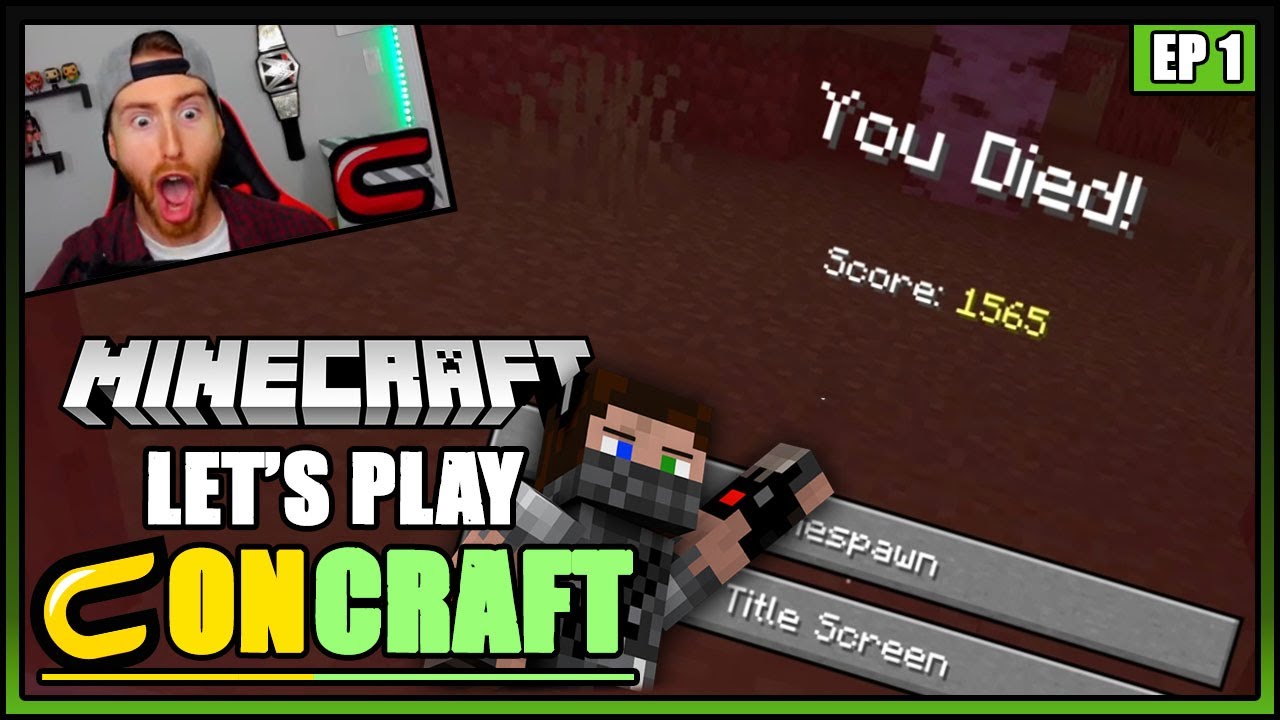 MY FIRST DEATH! ConCraft - Survival Minecraft Server! |Ep 1| - YouTube