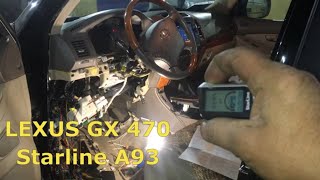 Точки подключение Lexus GX470 * Сигнализация Starline A63 / A93 Настройка Авто запуска по напряжению