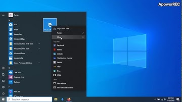 Windows 10 Tips How to Create Start Menu, Taskbar, and Desktop shortcuts