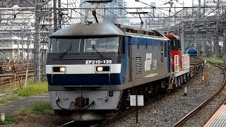 2019/08/20 JR Freight: HD300-32 & Container, Tank & Flat Cars by EF210-125 at Omiya