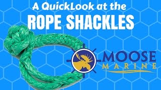 Soft Rope Shackles - Moose Marine