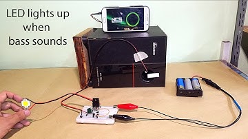 Make LED lights up when bass sounds - music reactive LED