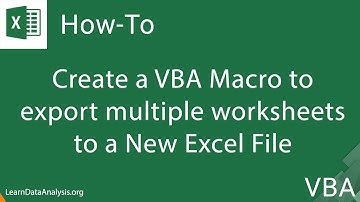 Excel Macro to export worksheets to new Excel files