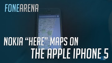 Nokia HERE Maps on Apple iPhone 5