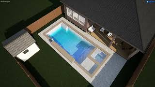 Astoria 14x35 PW/Waterwall/Coping/Stamp Concrete