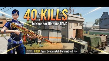 40 KILLS in Khandor Hideout TDM? | CODM Team Deathmatch Domination! #codm #callofdutymobile